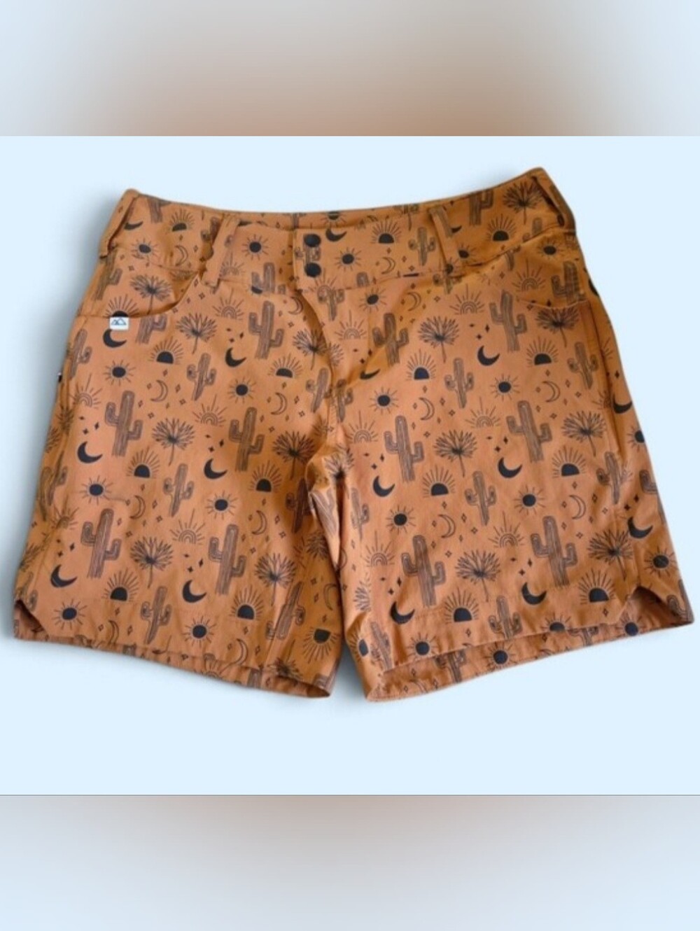 NWOT Wild Rye Play Freda Wild Cactus Mountain Bike Shorts Mustard and Black